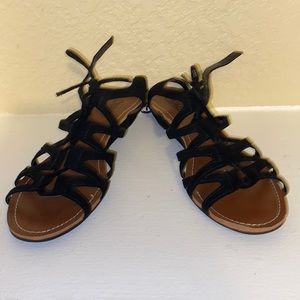 Carlos Santana black kiara sandals women size 7.5